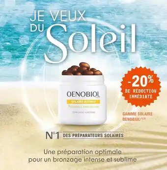 E.Leclerc Parapharmacie Gamme Solaire Oenobiol offre