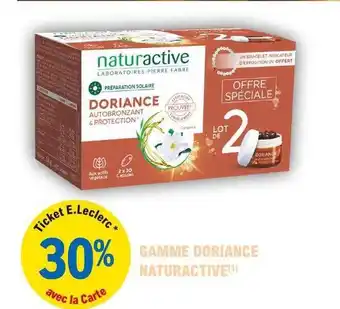 E.Leclerc Parapharmacie Gamme Doriance Naturactive offre