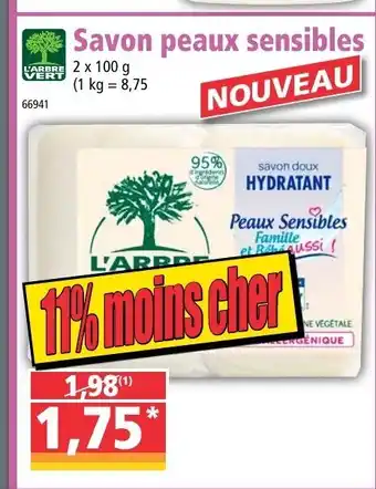 Savon peaux sensibles