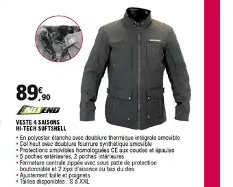 E.Leclerc L'Auto Veste 4 Saisons Hi-tech Softshell offre