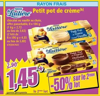 Norma Petit pot de crème offre