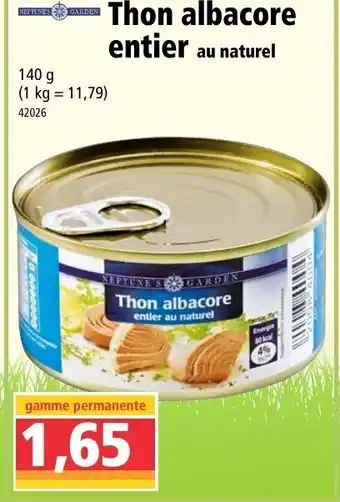 Norma Thon albacore entier offre