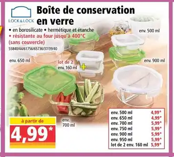 Norma Boîte de consevation en verre offre
