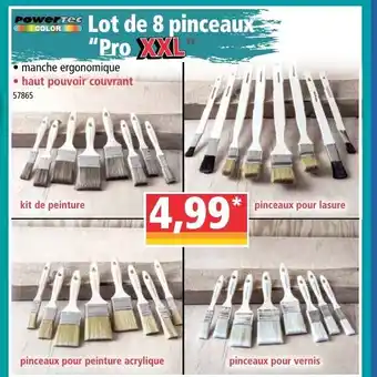 Lot de 8 pinceaux