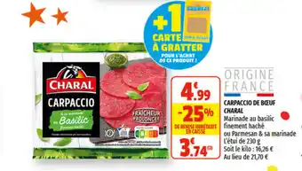 Coccimarket Carpaccio de bœuf offre