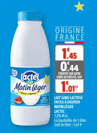 Coccimarket Lait sans lactose facile à digérer offre