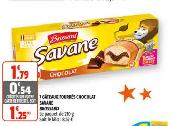 Coccimarket 7 gâteaux fourrés chocolat savane offre