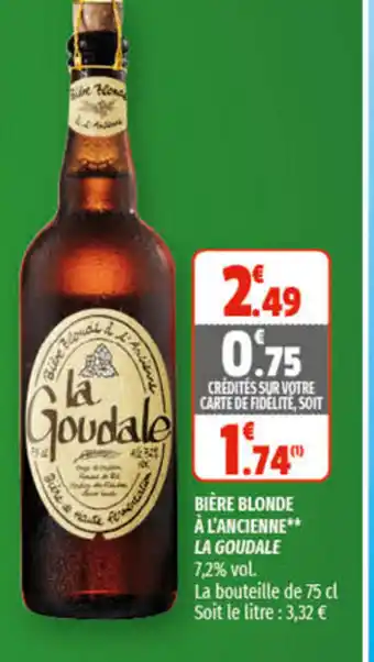 Coccimarket Bière blonde à l'ancienne offre