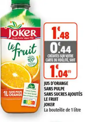 Coccimarket Jus d'orange sans pulpe offre