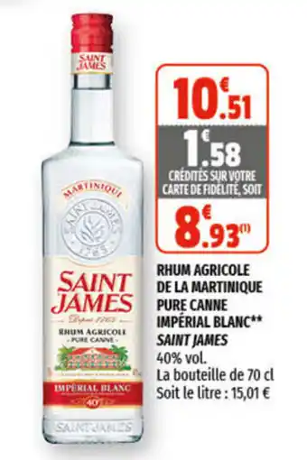 Coccimarket Rhum agricole de la martinique offre