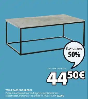 JYSK Table basse dokkedal offre