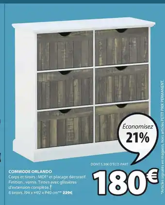 JYSK Commode orlando offre