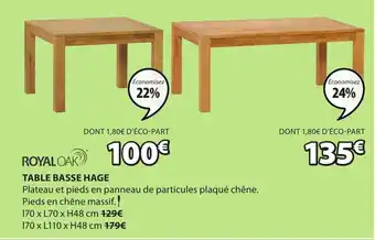 JYSK Table basse hage offre