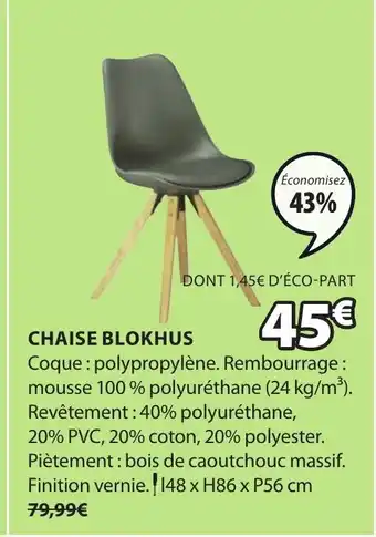 JYSK Chaise blokhus offre
