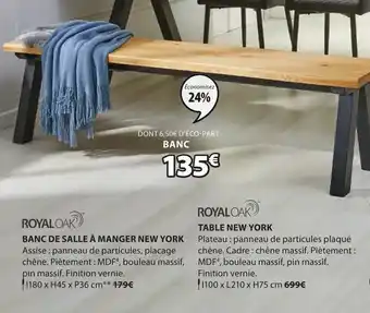 JYSK Banc de salle à manger new york offre
