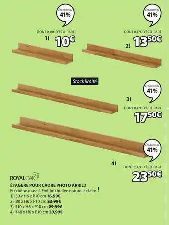 JYSK Étagère pour cadre photo arrild offre