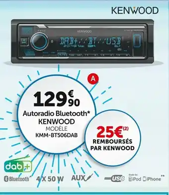 Roady Kenwood Autoradio Bluetooth offre