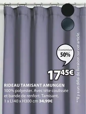 JYSK Rideau tamisant amungen offre