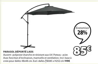 JYSK Parasol déporté laos offre