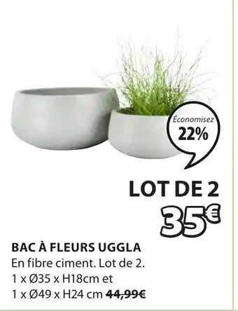 JYSK Bac à fleurs uggla offre