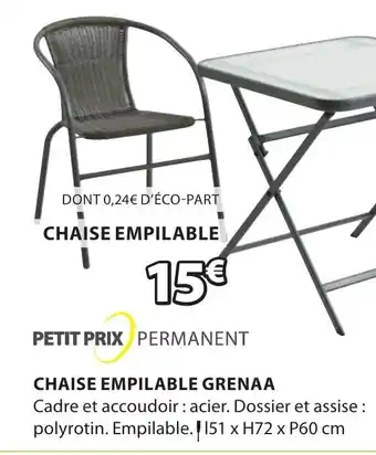 JYSK Chaise empilable grenaa offre
