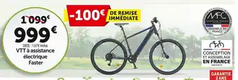 Roady VTT à Assistance électrique Faster offre