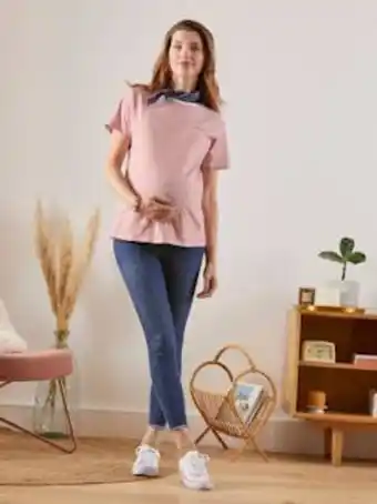 Vertbaudet Jean skinny effiloché - bleu brut offre