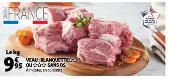 Auchan Supermarché Veau Blanquette Ou Sans Os offre