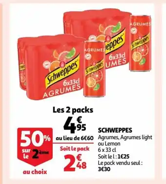 Auchan Supermarché Schweppes offre
