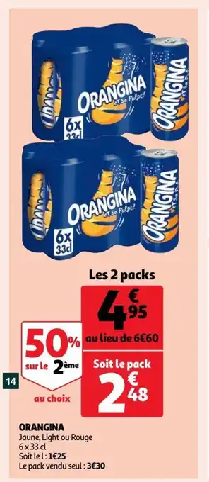 Auchan Supermarché Orangina offre