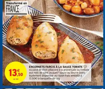 Encornets Farcis à La Sauce Tomate
