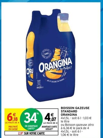 Intermarché Hyper Orangina Boisson Gazeuse Standard offre