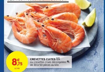 Intermarché Hyper Crevettes Cuites offre