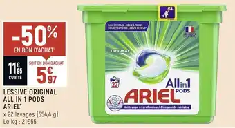 Petit Casino Ariel lessive original all in 1 pods* offre