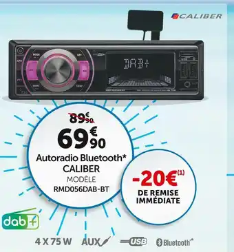 Caliber autoradio bluetooth** modèle rmd056dab-bt