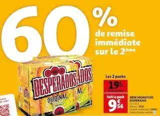 Auchan Desperados bière aromatisée offre