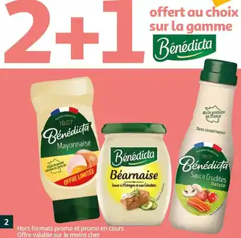 Auchan Bénédicta bon plan sur la gamme bénédicta offre