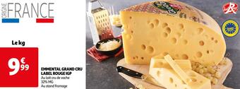 Auchan Emmental grand cru label rouge igp offre