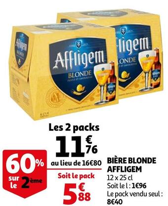 Auchan Affligem bière blonde offre