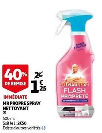 Auchan Mr propre spray nettoyant offre