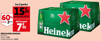 Auchan Heineken bière blonde offre