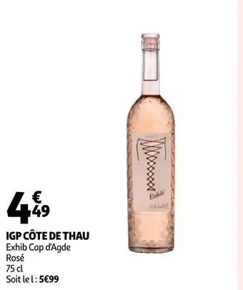Auchan Exhib cap d'agde igp côte de thau offre
