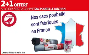 Auchan Auchan bon plan au choix sur la gamme sac poubelle auchan offre