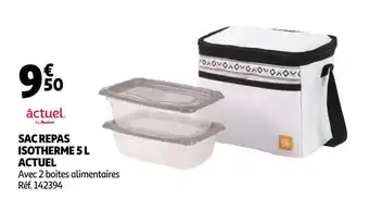Auchan Actuel sac repas isotherme 5 l offre