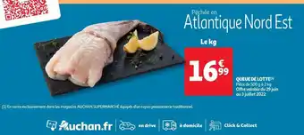 Auchan Supermarché Queues de lotte offre