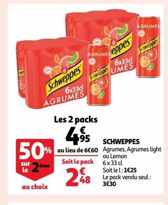 Auchan Supermarché Schweppes offre