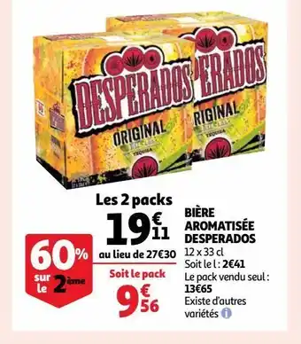 Auchan Supermarché Bière aromatisee desperados offre