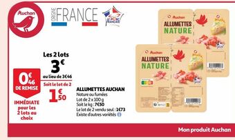 Auchan Supermarché Allumettes auchan offre