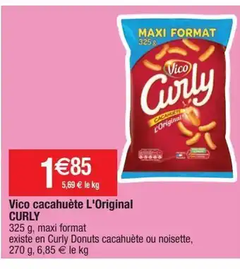Migros Vico cacahuète l'original curly offre