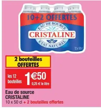 Eau de source cristaline